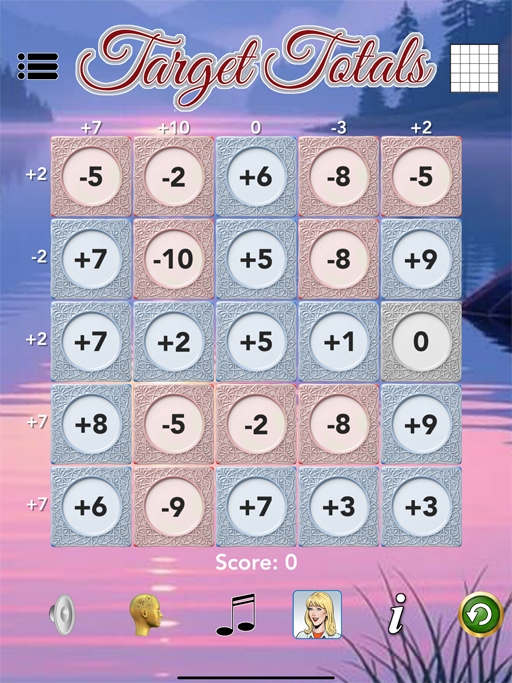 target totals screen